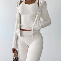 Ensemble deux pièces décontracté automne pour femme : gilet en tissu éponge rose et pantalon court style streetwear