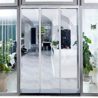 Rideau de porte en PVC souple magnétique super transparent sur mesure 200 mm 300 mm 400 mm OEM 2023