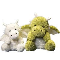 Coussin en peluche Dragon super doux avec rembourrage en coton PP, jouet anti-stress lavable, unisexe, tailles personnalisées pour fêtes