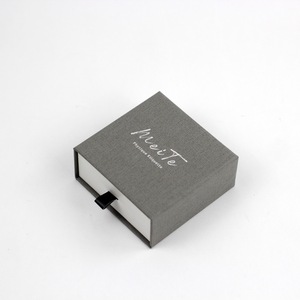 Rigid Box Gift Box Box Custom Logo Rigid Cardboard Empty Packaging Sliding Drawer Gift Box With Ribbon