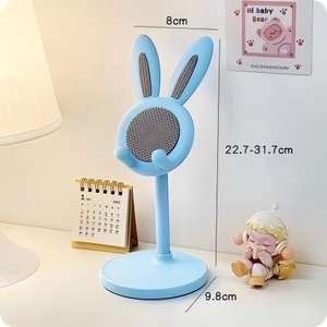 Soporte Plegable Telescópico Ajustable Antideslizante para Teléfono Celular, Diseño de Conejo Adorable, para Escritorio, Hecho de Plástico, con Montaje Magnético - Product Image 6