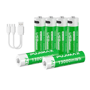 Pujimax Hot Bán 2 <span class=keywords><strong>c</strong></span>ái 13000mwh USB 3.7V <span class=keywords><strong>c</strong></span>ó thể sạ<span class=keywords><strong>c</strong></span> lại Loại <span class=keywords><strong>C</strong></span> Li Ion pin 18650 hình trụ <span class=keywords><strong>Lithium</strong></span> cho đèn pin đài phát thanh Fan - Product Image 1