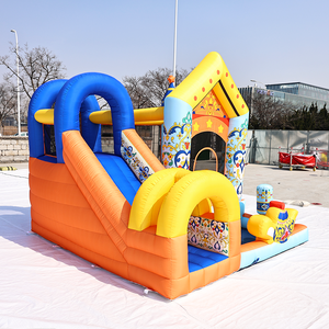 Castillo Inflable Oxford Resistente con Tobogán, Anti-Decoloración, Colorido, Fácil de Instalar, para Niños - Product Image 2