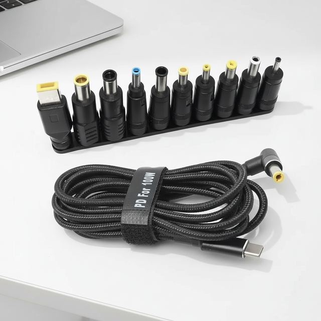 PD100W Fast Charging Type-C Power Adapter Cable with PVC Jacket Nylon for Laptop/Desktop and Power Bank
