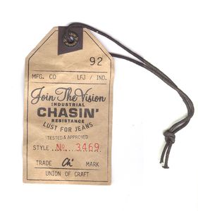 Custom-designed <b>printed</b> name tags, thick <b>paper</b> garment hang tags, garment hang tags with perforations and UV coating - Product Image 1