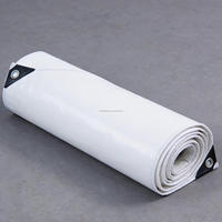 Bâche tissée enduite de PVC 650 g/m² en gros, imperméable, résistante aux UV, coupe-vent, pliable, pour abri de voiture extérieur et couverture de tente