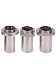 Roulement linéaire à bride LMFP LMKP LMHP, en <span class=keywords><strong>laiton</strong></span>, avec support en acier, bague en bronze graphite, auto-lubrifiant, sans huile - Product Image 1