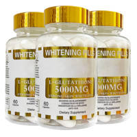 Capsules de glutathion blanchissantes, complément beauté végétalien pour éclaircir la peau, réduire les taches brunes et raffermir la peau