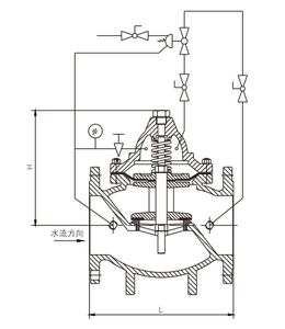 Soupape de surpression en fonte Ductile 500X soupape de surtension/soupape de maintien 2 pouces - Product Image 2