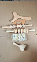 Ensemble d'outils de massage en bois 3-en-1 comprenant une planche Gua Sha et un outil de sculpture, soulage les douleurs musculaires après l'entraînement