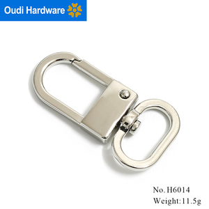 Mới đến bán buôn Hợp kim kẽm kim loại Snap xoay móc với Keychain - Product Image 6