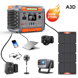 Brand New Original 300W 270Wh Ternary Lithium Battery 110V AC Output Solar Compatible Pure Sine Wave Portable Flashlight - Product Image 1