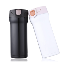 Tasse de voyage isolée à double paroi de 500ml Grandes tasses à café et à thé thermiques avec logo portable et couvercle