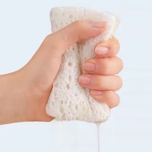 Wholesale Zenidoo H-16 Natural Biodegradable Dishwashing <b>Sponge</b> Loofah Brush Pot and Bowl Washer Handheld Kitchen Cleaning Brush - Product Image 5