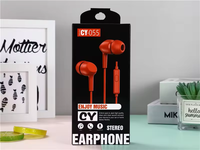 CY-055 Harga Pabrik Earphone Berkabel dengan Mikrofon ANC IPX8 Tahan Air Antarmuka USB Cetakan Pribadi Headset Olahraga Colokan Stereo 3.5mm