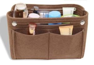 OEM özel Logo yeniden taşınabilir makyaj çantası keçe büyük kapasiteli suya dayanıklı çevre dostu günlük kullanım seyahat kozmetik depolama - Product Image 2