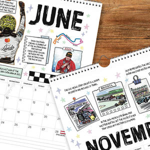 Nouveauté : <span class=keywords><strong>Calendrier</strong></span> de course <span class=keywords><strong>F1</strong></span> 2026, planificateur mural spirale 12 mois avec mèmes, cadeau Formule 1 pour les passionnés de sport automobile - Product Image 5