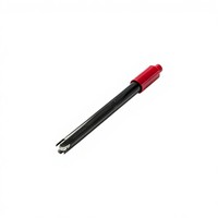Électrode de pH de laboratoire en PC, corps en plastique, bulbe en verre, capteur rechargeable 12,5 mm x 120 mm pour l'analyse de l'eau