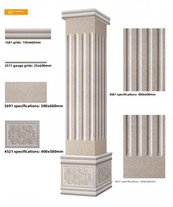 วิลล่าสไตล์ยุโรป เสาโรมัน กระเบื้อง ประตู คิวบอร์ด หน้าต่าง โครงอิฐ ลายเส้น <span class=keywords><strong>บ้าน</strong></span>สร้างเองในชนบท กำแพงภายนอก รั้ว แบบเลียนแบบ - Product Image 4