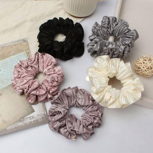 <b>Satin</b> Solid Color Large High Elasticity Meatball Care <b>Headband</b> Hair Accessories - Product Image 3