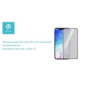 Pellicola Full 3D 5.8 \ "Vetro Temperato TPU protezione schermo Anti-Spy antigraffio per iPhone XS XS Max 12 Mini caratteristiche di Privacy - Product Image 1