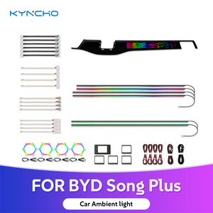 Luz ambiental para coche BYD Song, luces ambientales interiores de 12V, luz LED de neón, Sensor de movimiento inteligente, lámpara de iluminación regulable Symphony - Product Image 1