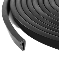 Bande d'étanchéité flexible en caoutchouc EPDM/PVC en forme de U Mikang King pour protection des bords, verre, plaque métallique, découpe personnalisable