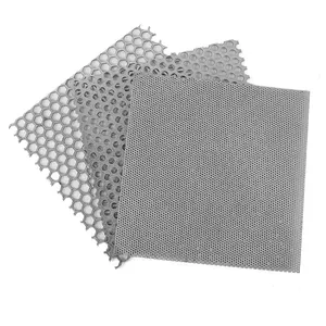 Grade de alto-falante de malha de metal perfurado galvanizado para alto-falantes, malha de metal perfurada de 0,6 mm e 5 mm