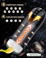 Automatischer Stoß-Masturbator für Männer, 9 Stoß- und Vibrationsmodi, Penispumpe, Sexspielzeug für Männer, Pocket Pussy, Masturbator-Cup für Männer