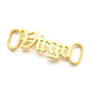 Hebilla de zapato de acero inoxidable para hombre <span class=keywords><strong>y</strong></span> mujer, hebilla de zapato del zodiaco para hombre <span class=keywords><strong>y</strong></span> mujer, cordón dorado, accesorios de joyería 2021 <span class=keywords><strong>2022</strong></span> - Product Image 6