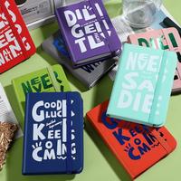 Carnets de notes promotionnels miniatures en PU avec logo personnalisé imprimé et sangle élastique pour étudiants - Vente en gros