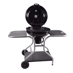 Kettle Grill Charcoal <b>BBQ</b> With <b>Trolley</b> Multifunctional Windproof Outdoor Cooking Equipment - Product Image 2
