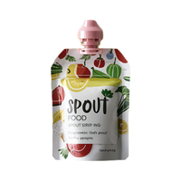 Pochette à bec verseur d'usine, sac en plastique personnalisé à fond plat, pochette liquide réutilisable avec bec verseur, pochette à boisson anti-odeur, pochette à jus de fruits, doypack