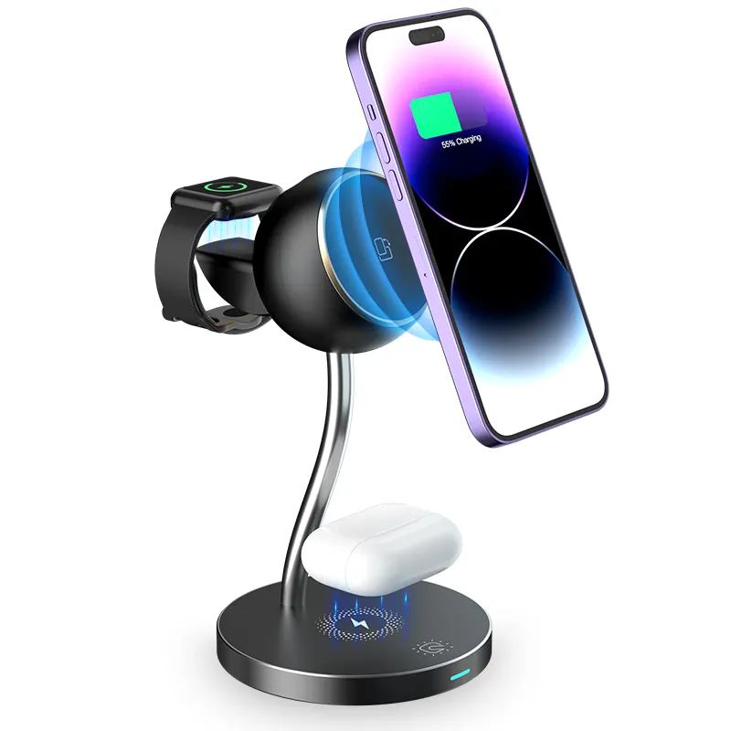 Factory price watch mobile phone universal qi wireless charger wireless phone charger qi fast charging stand dock