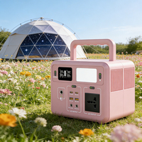 Onduleur à onde sinusoïdale pure MPPT personnalisé 300W 288Wh avec batterie LiFePO4, panneau solaire et démarreur de secours portable