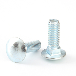 M4 M5 M6 M8 M10 M12 DIN603 Class 8.8 Zinc Plated Steel <b>Round</b> <b>Head</b> Square Neck Zinc Plated Carriage Bolts - Product Image 4