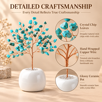 Ornements modernes de qualité supérieure, arbre à monnaie en cristal DIY pour la décoration intérieure, décoration de table