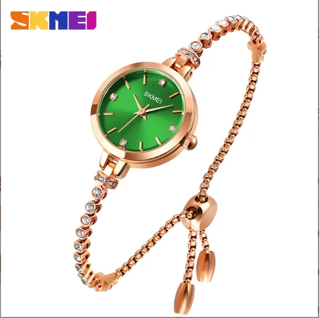 Reloj de cuarzo impermeable informal de joyería exquisita de moda para mujer