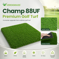 Gazon artificiel Premium Champ 88UF UV Stable 20 mm pour putting green extérieur et décoration de bordure paysagère