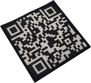 Vente en gros de patchs personnalisés avec <span class=keywords><strong>code</strong></span> <span class=keywords><strong>QR</strong></span>, brodés ou sublimés, à coudre sur les vêtements - Product Image 1