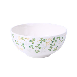 Five And Three Leaf Clover Melamine Tableware Set Round Plates Bowls Soup Spoon Bpa Free Daily Use Household Dinnerware - Product Image 2