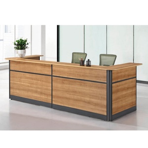 High Quality Simple Wooden Reception Counter with 3-drawer <b>Cabinet</b> - Product Image 1