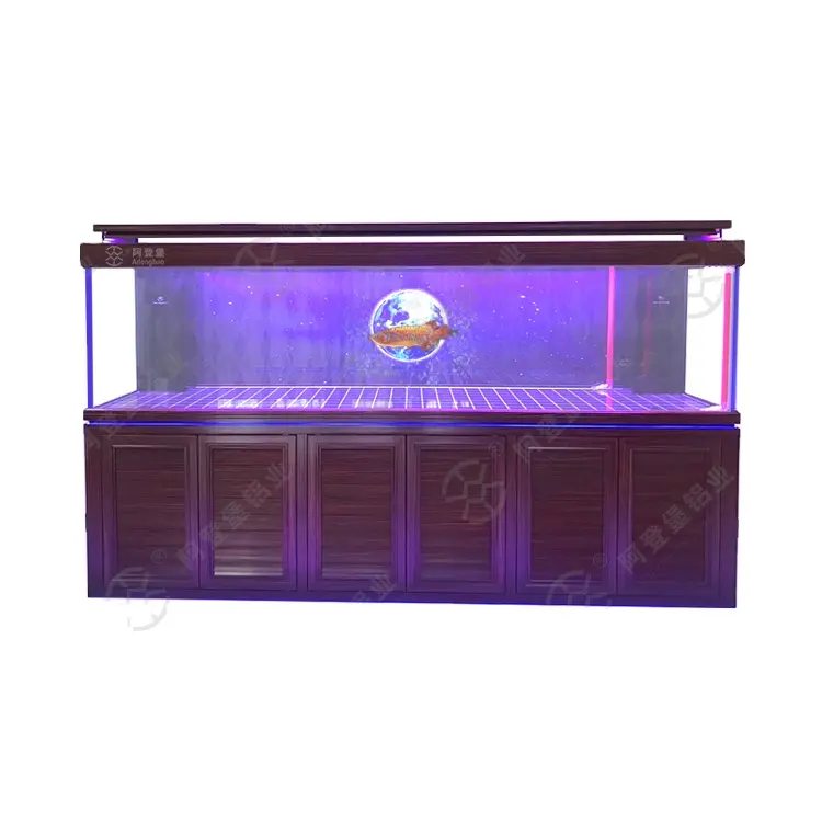 Aquarium noir en verre Ultra transparent, ensemble de 3 pièces, meubles pour Aquarium Betta