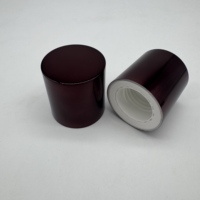 Tapa de rosca de plástico antiderrame personalizada de 24 mm, tapa de doble hélice de ABS para envasado de esencias cosméticas y polvo de carbón