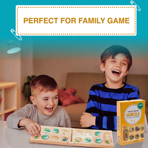 Chất lượng cao rắn gỗ cứng gấp di động du lịch gia đình trẻ em bảng trò chơi màu bi cờ vua mancala Bảng gỗ - Product Image 2