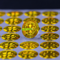 Sellos Holográficos Dorados Personalizados, Pegatinas para Certificados de Club con Diseño de Emblema, Sello de Seguridad Redondo para Asociaciones y Premios OEM