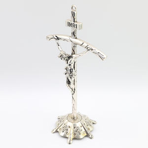 Crucifix pastoral catholique jésus-<span class=keywords><strong>christ</strong></span> sur <span class=keywords><strong>INRI</strong></span> décoration murale métal artisanat table <span class=keywords><strong>croix</strong></span> - Product Image 5