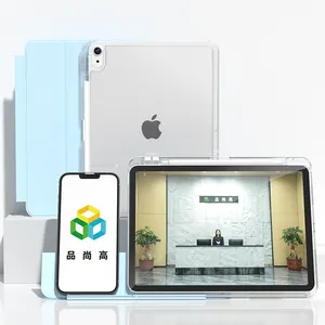 New thông minh có thể tháo rời Bìa phong cách Tablet trường hợp rõ ràng cứng PC trở lại Trường hợp với Stylus chủ cho ipad không khí 4th/5th 10.9 inch