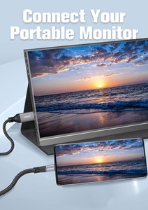 ZOGUO nouveau <span class=keywords><strong>c</strong></span>âble <span class=keywords><strong>USB</strong></span> <span class=keywords><strong>C</strong></span> vers <span class=keywords><strong>Mini</strong></span> <span class=keywords><strong>HDMI</strong></span> coque en aluminium Nylon tressé Support 4K @ 60Hz comparable pour Smartphone Table ordinateur portable - Product Image 5