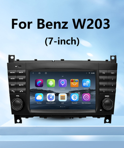 Autoradio GPS multimédia Android <span class=keywords><strong>7</strong></span> <span class=keywords><strong>pouces</strong></span> IPS avec Mirror <span class=keywords><strong>Link</strong></span> et écran tactile DVR pour Mercedes Benz Classe C W203 - Product Image 1